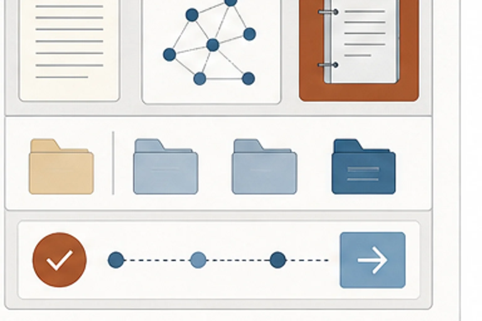 Abstract Learning, Upgraded field notes library visual with organized learning operations patterns